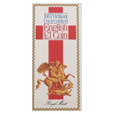 1987 BU English £1 Coin – Oak Tree – Presentation Pack
